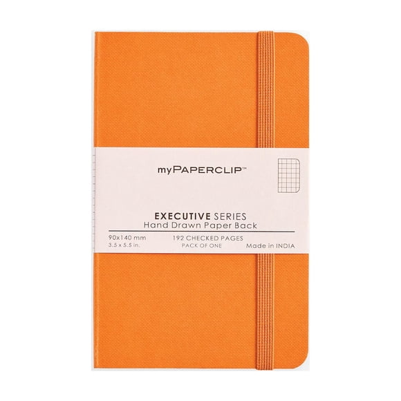 Cuaderno myPAPERCLIP Executive de 192 páginas, 9 x 14 cm, naranja