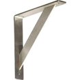 thumbnail image 1 of Ekena Millwork BKTM02X12X12TRSS 2 Po. x 12 Po. D x 12 Po. H Support Traditionnel- Acier Inoxydable, 1 of 6