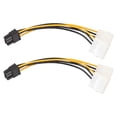 thumbnail interactive-video image 1 of HP 460621-003 Female 6 Pin To Male 8 Pin Power Cable – 20cm, Unbranded 1 of 6