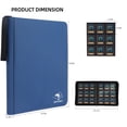 thumbnail image 3 of Toploader Binder, 9-Pocket Top Loader Trading Card Binder Album Compatible for TCG MTG,Holds 3"x4" 288 Rigid Cards - Blue, 3 of 7
