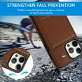 thumbnail image 2 of Allytech Upgraded Wallet Back Case Cover for Apple iPhone 8 Plus/ 7 Plus, Vintage Leather TPU Slim Case for Girls Women Men Shockproof Bumper Cards Slots - Brown, 2 of 6