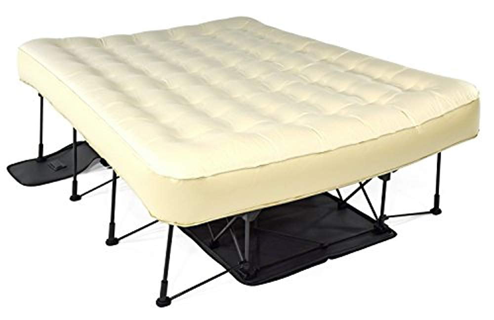 air mattress on portable frame