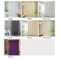 thumbnail image 2 of Cortina de ducha sólida, cortinas de baño de 6 x 6 pies,impermeables de PEVA, Decoración de baño Tomshoo Morado, 2 of 7