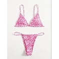 thumbnail image 1 of Traje de baño de 2 piezas para mujer, trajes de baño para mujer, traje de baño de mujer de cintura alta con cordones, bikini, traje de baño de acero con espalda descubierta y abertura, traje de baño p, 1 of 8