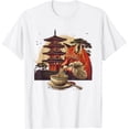 thumbnail image 1 of Fox Eating Ramen Pagoda Tower Bonsai Tree Fox Ramen Bowl Camiseta, 1 of 2