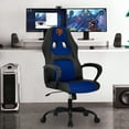 thumbnail image 2 of BestOffice Ergonomic Gaming Chair with Lumbar Support and Adjustable Height, Black/Blue, 2 of 7
