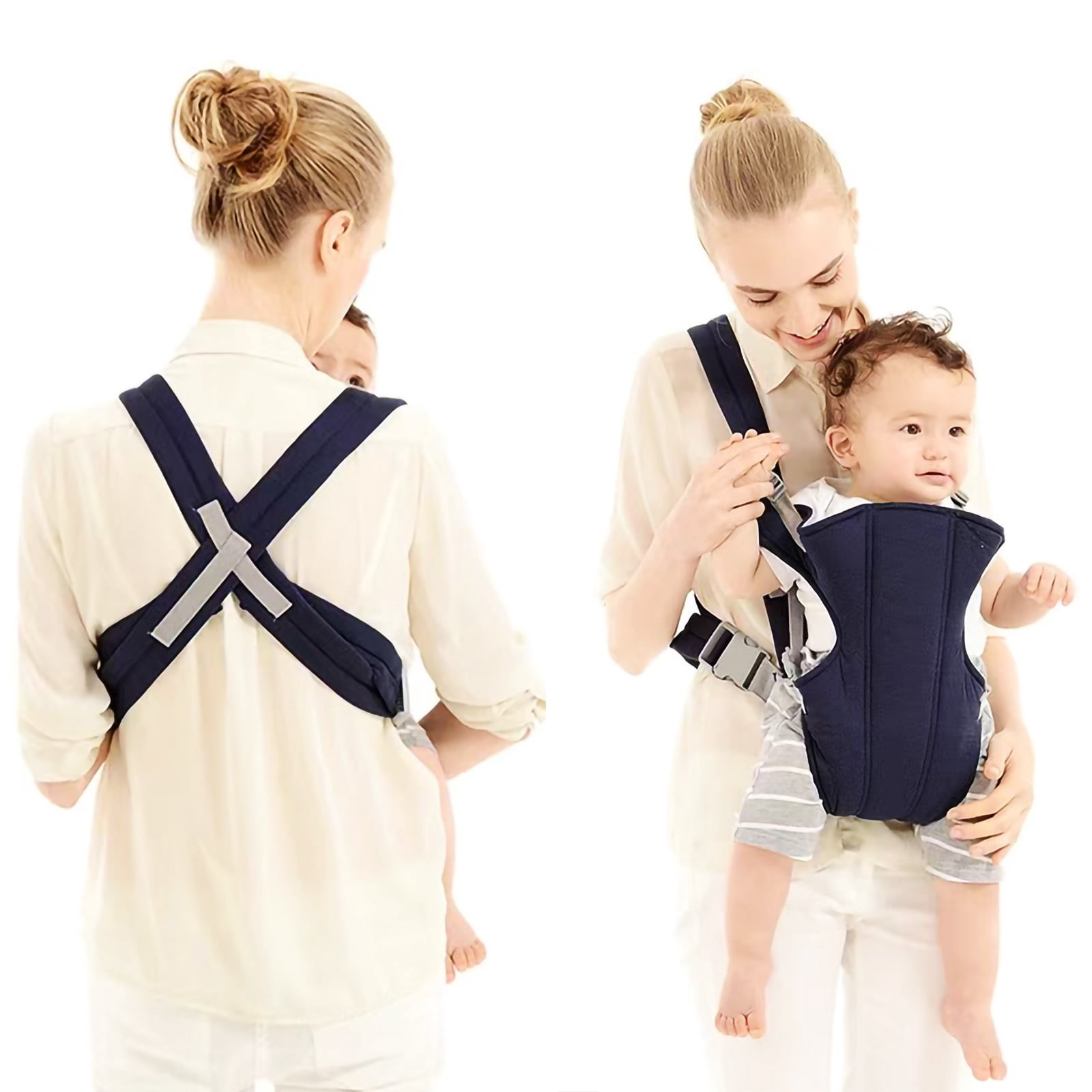 Lvelia Baby Carrier,Baby Holder Carrier Ergonomic Infant Carrier Adjustable Baby Carrier,Lightweight & Breathable Baby Front and Back Carrier for Infants Toddlers Babies Girl and Boy(Blue)