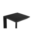 thumbnail image 5 of Pangea Home Leaf Modern Aluminum Patio Side Table in Powder Coated Black, 5 of 5