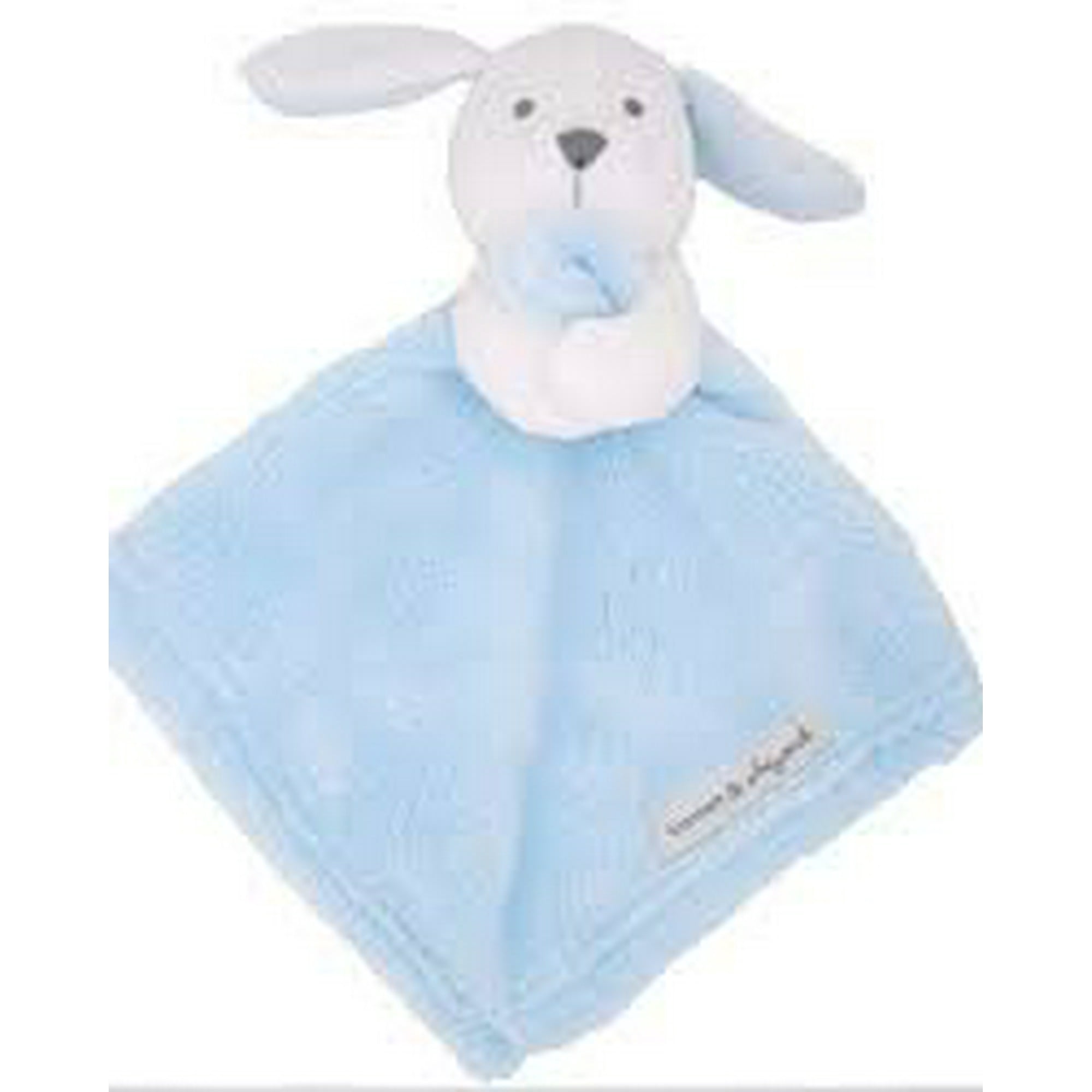 Blankets And Beyond Blue White Bunny Baby Security Blanket Plush Walmart Canada