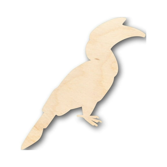 Unfinished Wood Tropical Bird Shape - Craft - up to 46" DIY 3" / 1/2"