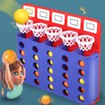thumbnail image 4 of Juegos De Mesa Clásicos, Juego De 4 Tiros, Juego De Pelota De Enlace De Rebote, Juguetes Educativos De Enlace, Juego De Escritorio Multijugador Para Niños sonducket HA038878-00, 4 of 6