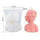 thumbnail image 4 of Moldes para velas de cuerpo humano 3D, molde para jabón de niña con ojos cerrados, molde para perfume femenino 81x58x96mm, 4 of 5