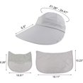 thumbnail image 3 of Women Sun Wide Brim Uv Protection Fishing Hats Foldable, 3 of 4