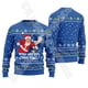 thumbnail image 3 of Suéter feo de invierno retro vintage con grafiti de Papá Noel para Halloween, Navidad, estampado 3D, estilo Harajuku, informal, divertido, de manga larga 0, 3 of 5
