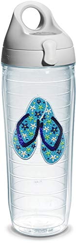 24-Ounce,Flip Flop Shimmer and Sequins Ladies TERVIS Boxed Tumbler