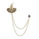 thumbnail image 1 of Sombrero Borla Broche de cadena Pin de solapa Insignia Accesorios novedosos Broche Cadenas colgantes Broches para regalo Esmoquin de camisas Novio, 1 of 8