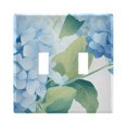 thumbnail image 3 of 3 Gang Switch Covers Butterflies in Hydrangea Light Wall Plate Home Faceplate Switch Plates 6.37”x4.48”, 3 of 8
