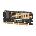 thumbnail image 2 of Adaptador NVME estable M.2 NVME Key M SSD a PCIe X16 Plug and Play PCIE NVME adaptador para computadora servidor, 2 of 12
