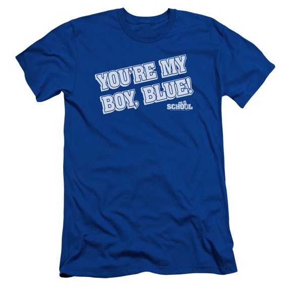 Old School My Boy Blue Adult 30/1 T-Shirt Royal Blue