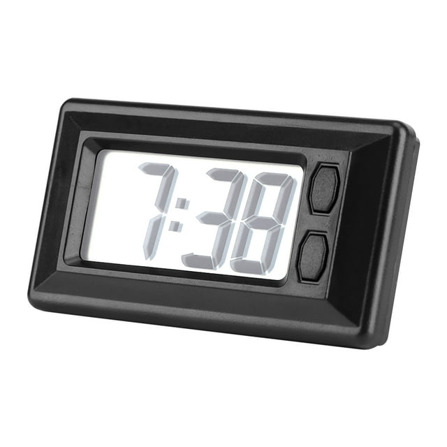Reloj de escritorio, reloj de mesa digital LCD para automóvil, reloj digital elaborado con cuidado