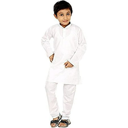

Royal Kurta Kid s White Cotton Kurta Pyjama