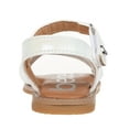 thumbnail image 3 of bebe Girl's Simple and Comfy Flat Sandals with Braided Straps - Flat Sandals for Toddler, White, 7, 3 of 8