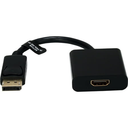 QVS DPHD-AMF DisplayPort Male to HDMI Female 4K & Eyefinity Active Adaptor