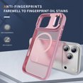 thumbnail image 4 of Allytech Translucent Case for iPhone 17 Pro Max, [Fit for MagSafe] [Camera Kickstand] Shockproof Ultra Thin Anti-Fingerprint Scratch-Resistant Back Cover Support Wireless Charging - Pink, 4 of 4