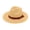 Khaki, variant on HONHUZH Summer Hats Womens Wide Brim Sun Hat With Leather Belt Foldable Beach Travel Hat