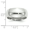 thumbnail image 3 of Finest Gold 14K White Gold 8 mm Standard Comfort Fit Wedding Band, Size 10.5, 3 of 3