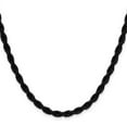 thumbnail image 2 of Stainless Steel Polished Black Ip Plated 5mm Rope Chain Necklace 24 Inch Chain Necklace for Women and Men, 2 of 2