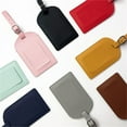 thumbnail image 2 of Fashion PU Leather Luggage Tag Travel Accessories Name ID Address Portable Tag, 2 of 8