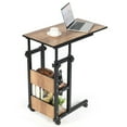 thumbnail image 1 of Gymax C-Shape Mobile Snack End Side Sofa Laptop Table W/Rolling Cart Height Adjustable, 1 of 10