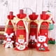 thumbnail image 1 of 4 bolsas de regalo para botellas de vino de Navidad, fundas para botellas de vino de Feliz Navidad con cinta (Santa muñeco de nieve y alce) JAMW Sencillez, 1 of 5