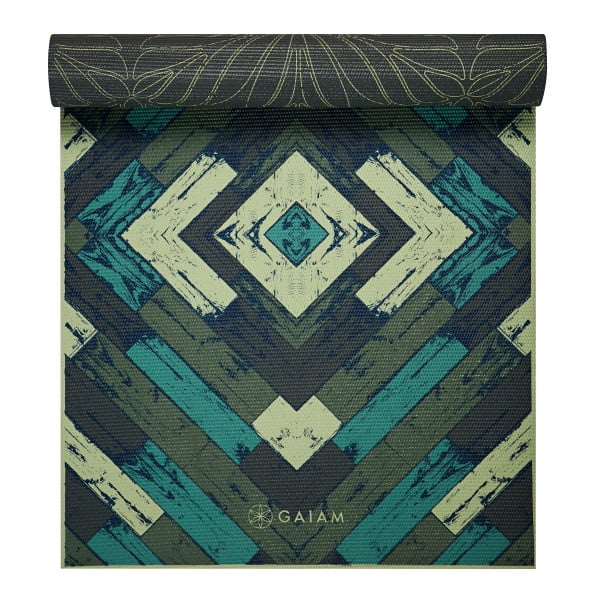 Gaiam Premium Reversible Yoga Mat, Fusion, 6mm