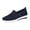 Dark Blue, variant on Women's Shoes Women's Athletic Running Shoes Fashion Platform Wedge Comfortable Breathable Knit Sock Air Cushion Low Top Sneakers Slip On Lightweight Sports Canvas Shoes Loafers for Work Nurse 6