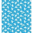 thumbnail image 3 of Ambesonne Goose Duvet Cover Sets, Feathery Repetitive Birds, 2-Queen, Earth Yellow Blue and White, 3 of 7