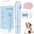 thumbnail image 1 of Klyne Razor,Rasoir Femme Klyne Shaver,Electric Bikini Trimmer for Women,Painless 2 in 1 Dual Head Electric Razors,IPX7Waterproof Dry/Wet Use,USB Rechargeable forUnderarm Leg Body, 1 of 8