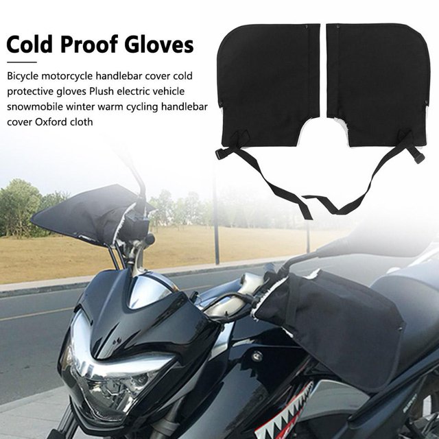 Guantes de invierno para manillar de bicicleta, manoplas cálidas para manillar, cubiertas calentadoras para barra de bicicleta