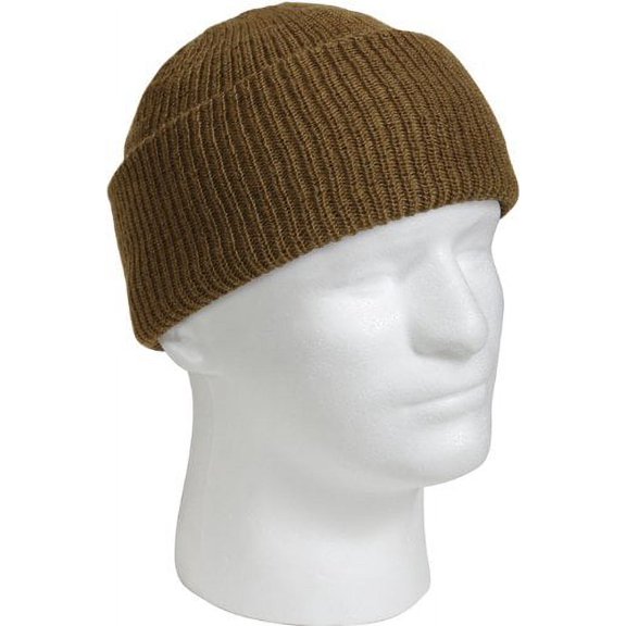 Genuine Wool Watch Cap,Coyote Brown