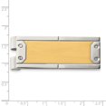 thumbnail image 4 of Stainless Steel Yellow Plated Money Clip  For Dad Mens  For Him, 4 of 8