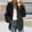 #281-Black, variant on Ounisa Womens Cable Knit Tops Long Casual Zipper Slouchy Cardigans Sweater Trench Coat Jacket with Pockets