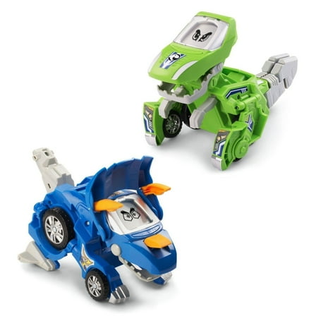 Vtech Switch and Go Dinos 2-Pack Blue Triceratops Green T-Rex Toy Set