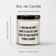 thumbnail image 3 of Fitness Trainer's Favorite Vanilla Soy Candle, A Funny Gift from Friends for Christmas, 3 of 3