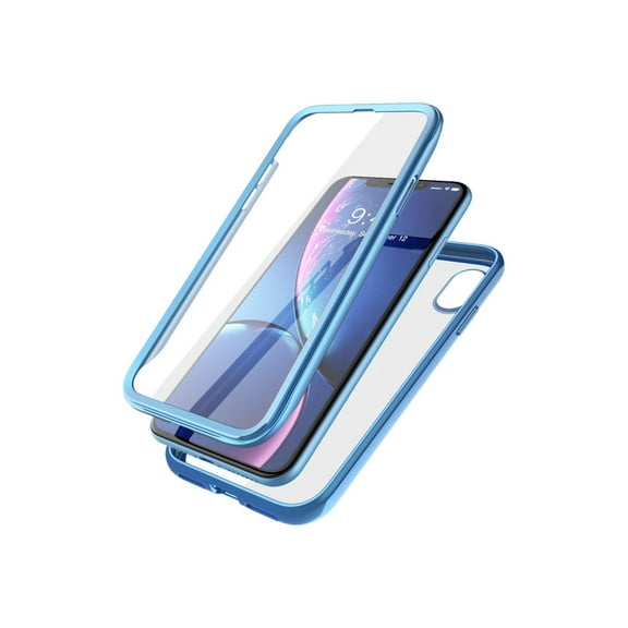 SupCase Unicorn Beetle Electro - Protective case for cell phone - polycarbonate, thermoplastic polyurethane (TPU) - blue, clear - 6.1" - for Apple iPhone XR