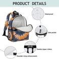 thumbnail image 4 of Orange Blue Tie Dye Mandala Pattern Backpack for School,Cute School Bag,Schoolbag with Adjustable Shoulder Straps & Padded Back,15.25"x11.5"x5.25", 4 of 5