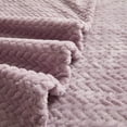 thumbnail image 3 of Mainstays Plush Textured Blanket, Lilac, King 102" x 90", All Ages, 3 of 5