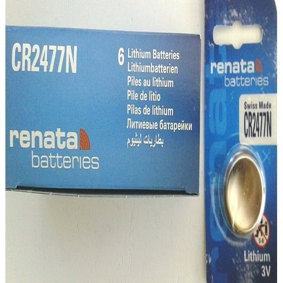 Renata CR2477 Lithium Battery Six pack