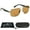 Brown w/ Hard Case, variant on proSPORT Polarized Bifocal Sunglasses for Men and Women, Reader Eyewear for Outdoors