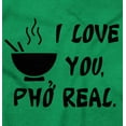 thumbnail image 2 of Love You Pho Real Vietnamese Food Unisex Plus Fleece Graphic Sweatshirt Brisco Brands 3X, 2 of 5